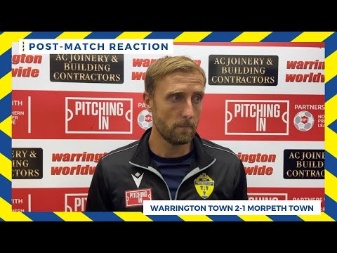 Warrington Town 2-1 Morpeth Town: Mark Beesley reaction