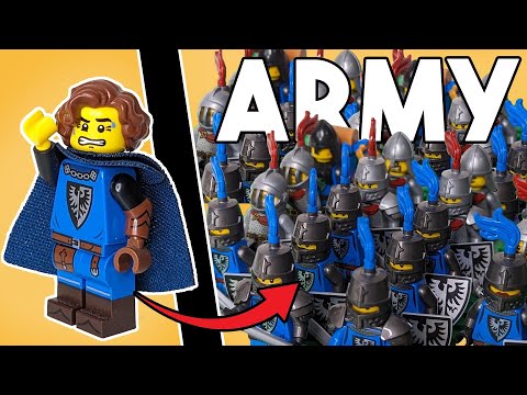I Built a LEGO Black Falcon Army for my Modular Castle!