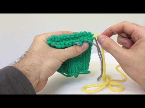 Maschenstich beim Knooking — unsichtbare Naht knooken