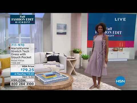 MarlaWynne Stretch Tech Dress with Slouch Pocket