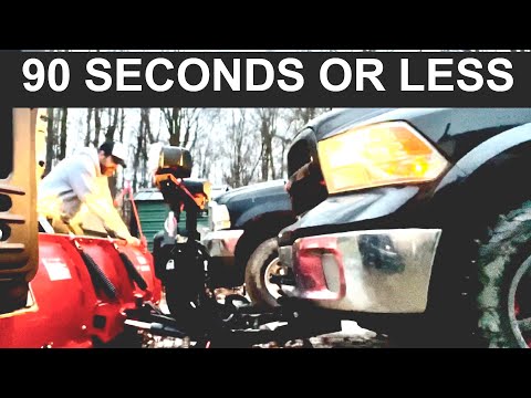 Installing WESTERN HTS Plow (ULTRA MOUNT SYSTEM) onto Ram 1500 in under 90 seconds.