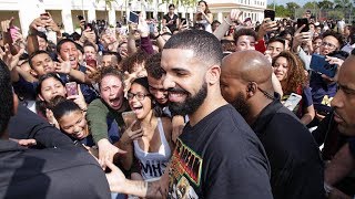 Drake Surprises Students By Shooting Music Video at High School