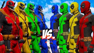 TEAM VENOM-DEADPOOL COLOR VS TEAM DEADPOOL COLOR - EPIC SUPERHEROES WAR