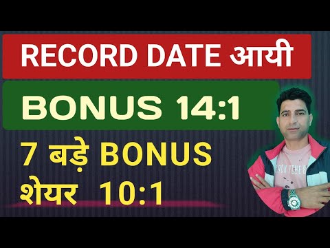 BONUS SHARE LATEST NEWS | 7 बड़े BONUS शेयर | AANE WALE BONUS SHARE LIST | WANI WING | BONUS SHARES |