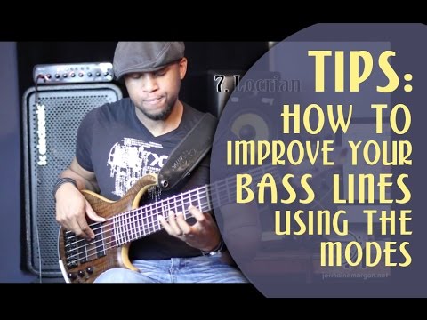 How to improve your bass lines using the modes - Bass Mini Series Lesson 3 - Jermaine Morgan
