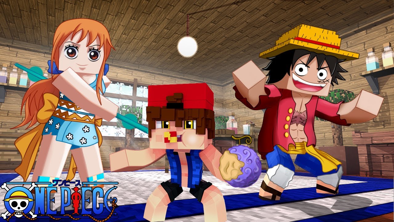 Minecraft - Who's Your Family? O FILHO do LUFFY e DA NAMI ! ONE PIECE