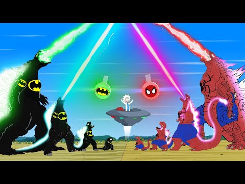 SPIDER SHIN GODZILLA vs BAT-MAN GODZILLA: Atomic Breath - Who Is The King Of Monster Radiation?
