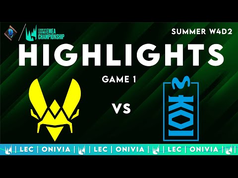 VIT vs MKOI Highlights Game 1 LEC 2025 Summer Team Vitality vs Movistar KOI by Onivia