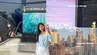 DAY IN MY LIFE AT WORK VLOG ⊹👩🏻‍💻˚ co-op diaries, engineering intern, 9-5 work day, blue jays game