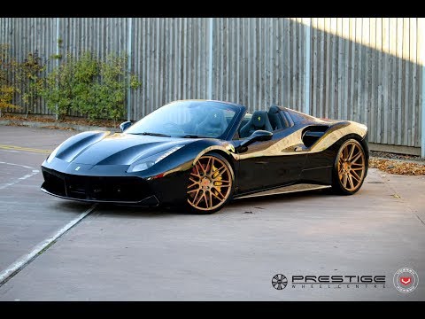 Ferrari 488 Spider with Akrapovic and Vossen Forged VPS-314 by Prestige Wheel Centre