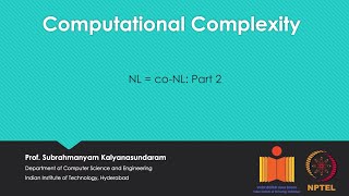 mod03lec18 - NL = co-NL: Part 2
