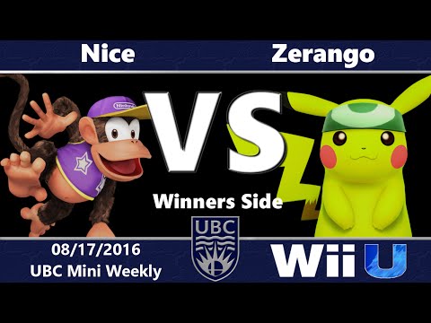 UBC Mini WR3 - Nice (Diddy Kong) vs Zerango (Pikachu)