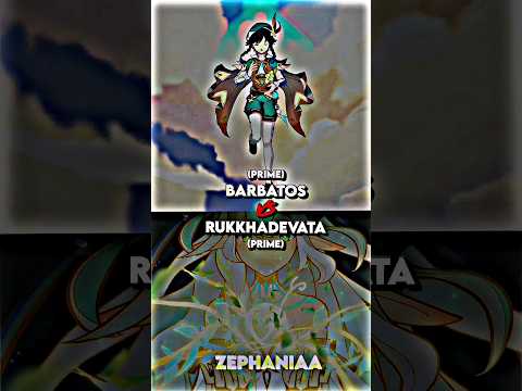 Barbatos vs Rukhadevata | Zhongli vs Raiden Ei || #genshin #genshinimpact
