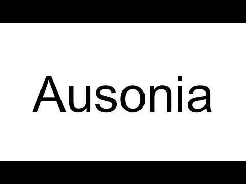 How to Pronounce Ausonia (Italian)