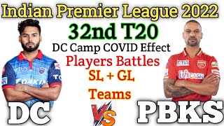 DC vs PBKS Dream11 , DC vs PBKS Dream11 Prediction , IPL 32nd Match ,Today DC vs PBKS GL  SL Teams