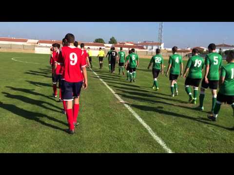 Salida de vestuarios AT. PUEBLONUEVO B 2 - AD SANTA QUITERIA 1 (15/11/15)