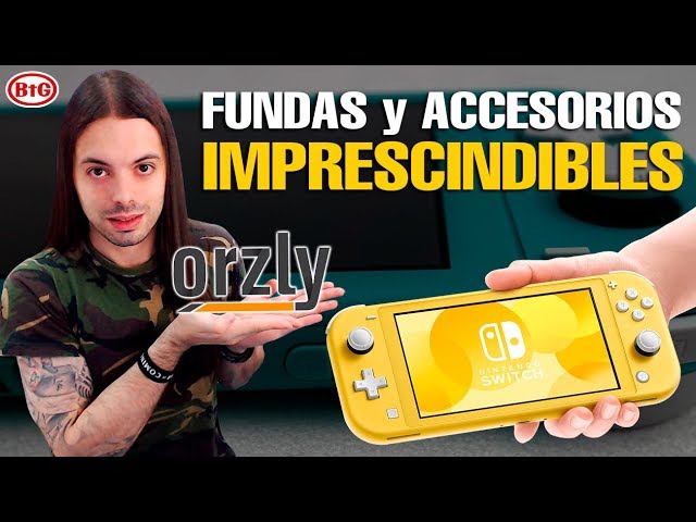 Vídeo relacionado con Orzly Accesorios para Nintendo Switch Lite Consola accesosorios Fundas Kit Protector de pantallade Pantalla Estuche Comodidad Grip, Auriculares Cable de Carga, Titular de Juegos