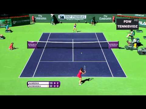 Azarenka vs Radwanska Indian Wells 2012 Highlights