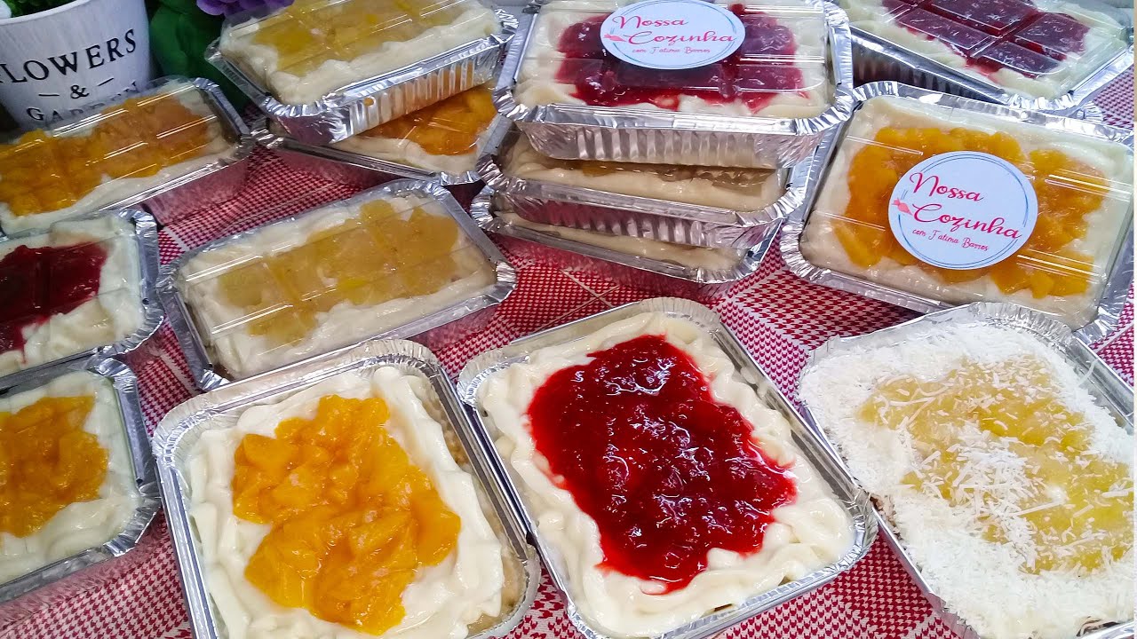 "Bolo Gelado" na marmitinha! Três sabores com apenas 1 massa e 1 recheio! Simples e fácil de fazer!