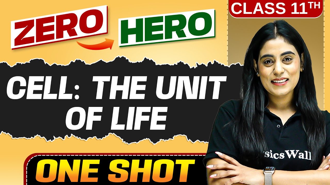 Cell: The Unit of Life | Full Chapter in ONE SHOT | Chapter 8 | Class 11 Biology 🔥