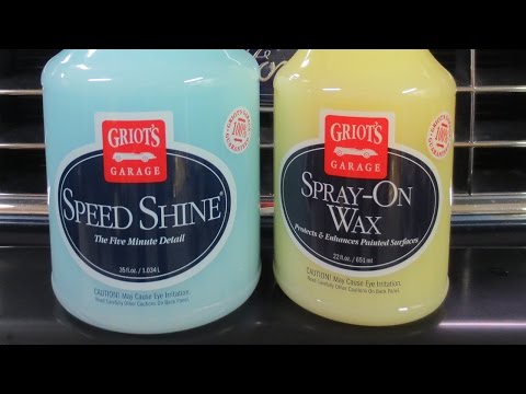 GRIOT'S GARAGE - Speed Shine Review & Spray On Wax Review + UNBOXING