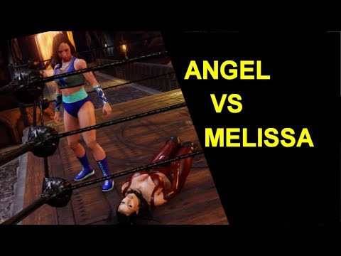 WWE 2K20 Angel vs Melissa - Inferno Match