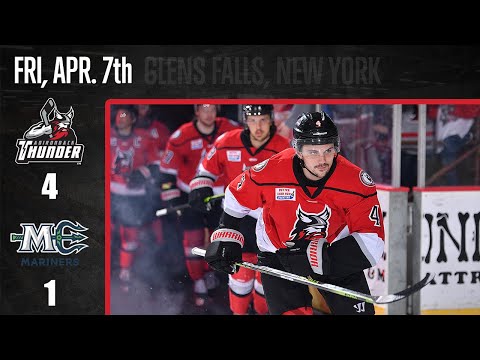 4/7/23 Adirondack Thunder 4 - Maine Mariners 1