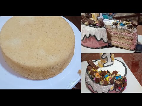 Fluffy Japanese Castella Cake Recipe & Birthday Cake Decoration with Whipping Cream! 🎂🍰 #cartooncake