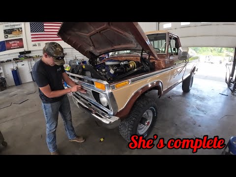 First startup and drive after 460 Ford transplant in ‘77 Highboy but it fought us hard until the end