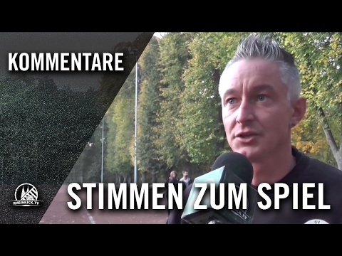 Karsten Hemsath (Trainer SC Blau-Weiss 06 Köln) und Marco Heintz (Trainer SV Gremberg-Humboldt)