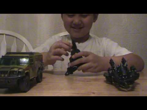 Transformers: (Pt. 1)Transforming Ratchet, Ravage, and F14 fighter