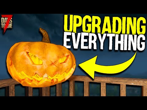 Upgrading All OVER The Base! - 7 Days to Die: Super Villain Volcano Base Pt 10