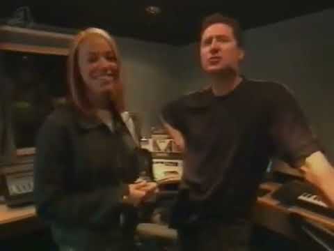 Andy McCluskey with Liz McClarnon of Atomic Kitten (2001)