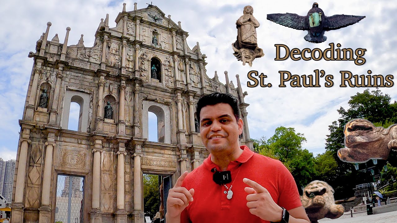 Uncover the history behind this 400 year old Ruins of St Paul and its symbols