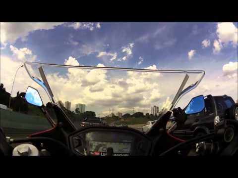 CBR500R LL70 - Nova cam Garmin VIRB + Dutra + Rolê em SJC - 2016.02.03