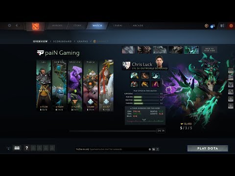 dota2sup Chris luck OD pain vs beastcoast