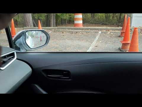 How to execute a 2pt turnabout (90 degree reverse or reverse park) into cones