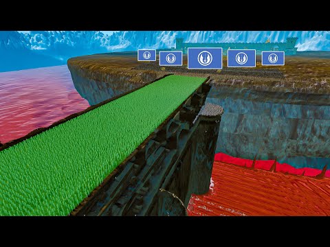 CAN Earth Army Blood Bridge vs Zombies & Colossal Titan | Ultimate Epic Battle Simulator 2 UEBS 2