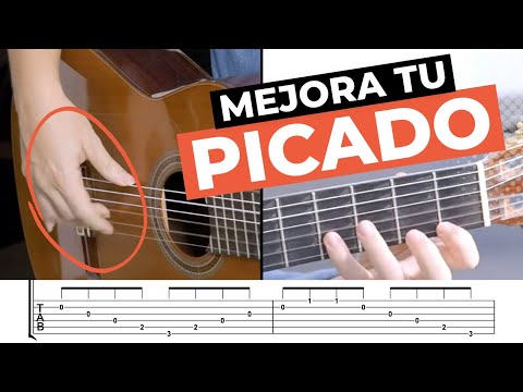 Aprende Cómo estudiar el PICADO en Guitarra |Coordinación, Seguridad, Resistencia y Velocidad