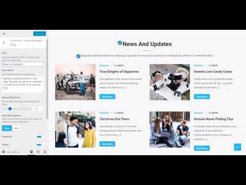 How To Configure Blog section - Aneeq Premium WordPress Theme