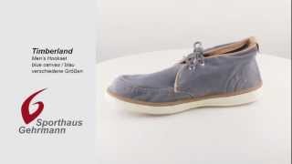 preview picture of video 'Timberland Men's Hookset Handcrafted Fabric Chukka, Leinenschuh, blue canvas - blau'