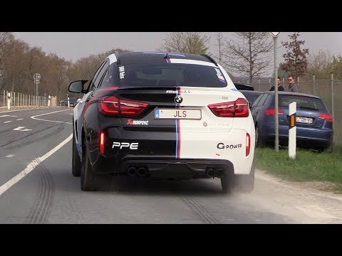 700HP BMW X6M w/ Akrapovic Exhaust - LOUD Pops & Bangs and Accelerations