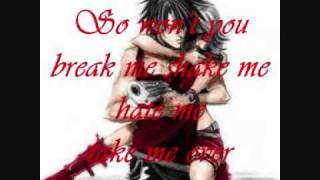 Break me shake me - Savage Garden with lyrics on screen