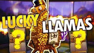 luckiest loot llama opening yet troll truck llamas fortnite save the world - ultimate upgrade pack fortnite