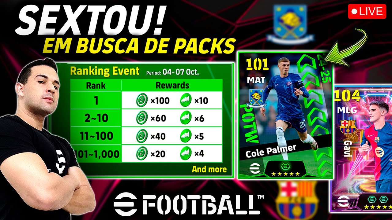 SEXTOU! EM BUSCA DE PACKS NO EFOOTBALL 2025 MOBILE NA ASSISTÊNCIA INTELIGENTE