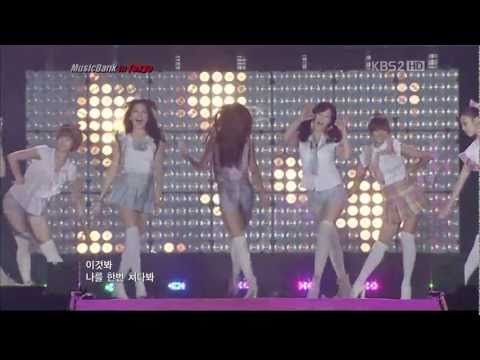 110722 KARA&Rainbow - To My Boyfriend MusicBank in Tokyo