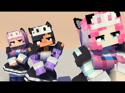 TUTU SUPERIDOL YAY ARIGATO PRETTY MEUSAN, APHMAU, LDSHADOWLADY - MINECRAFT ANIMATION #shorts