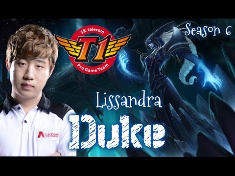 SKT T1 Duke LISSANDRA Top vs Ryze  - Patch 5.24 KR | League of Legends