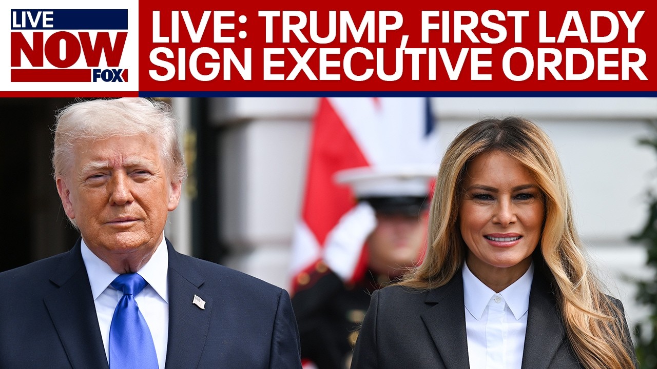 LIVE: President Trump, First Lady sign Executive Order at White House Rose Garden