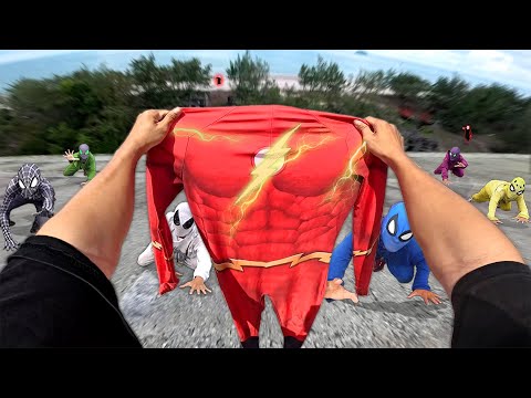 I Become SuperHeroes To Save 8 SPIDER-MAN Team ( Rescue Action POV )